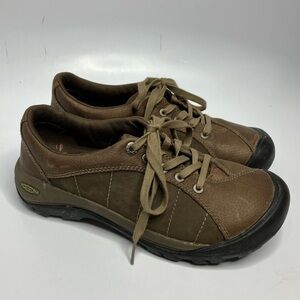 Keen women’s Presidio sneakers brown leather‎ size 7.5